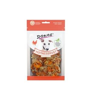 dokas Snack Gallinas Pecho con zanahoria | 8 x 70 g para perros