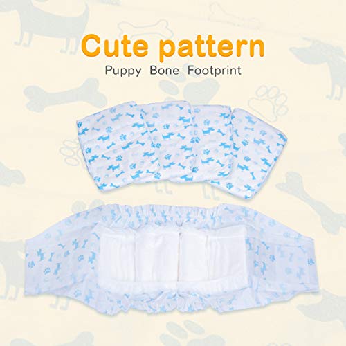 Dono Pañales para Mascotas para Perros machos Nuevos pañales para Perros Desechables Abrigos para Hombres Pañales súper absorbentes para Perros machos (XS 14pc(6"-13"))