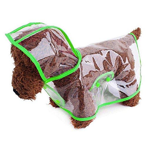 Ducomi Dogalize - Impermeable de tipo poncho con capucha para perros