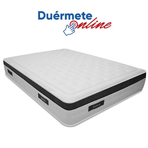 Duérmete Online - Colchón Viscoelástico Nature Biogel | Altura 29cm | Confort Máximo | Tejido Termorregulador, 135x190