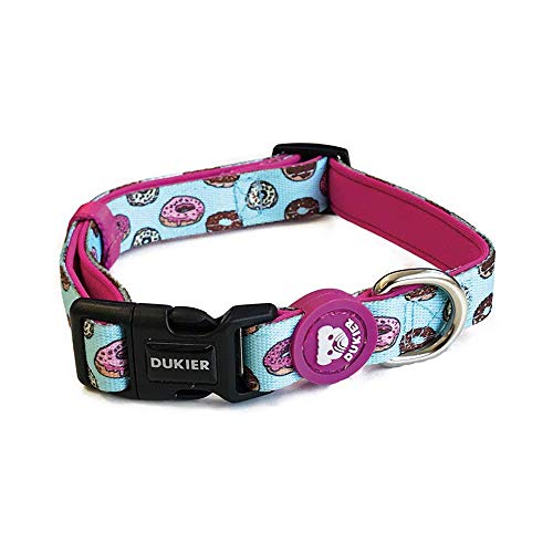 Dukier - Collar para Perro Ajustable y cómodo con Estampados Originales