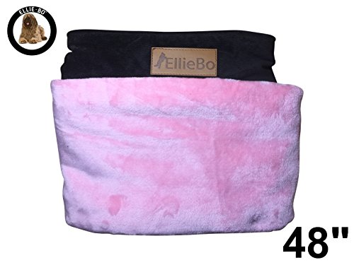 Ellie-Bo Carcasa Perro Cama de Repuesto Pana con Piel Sintética Topping, 48-Inch, 117 x 75 cm, 2 x -Large, Rosa/Marrón