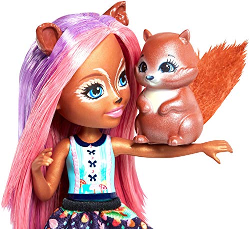 Enchantimals Muñeca con mascota Squirrel (Mattel FMT61)