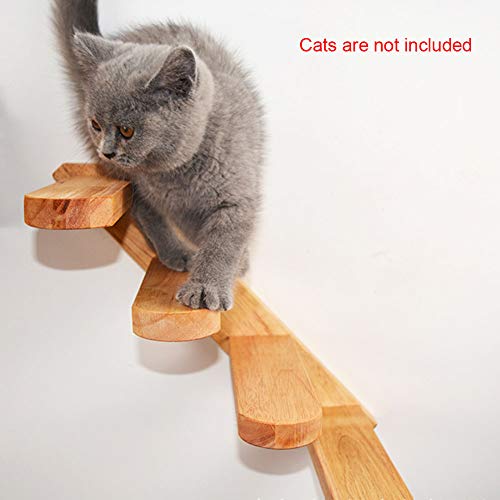 Escalera para gatos – Soporte de pared para escaleras, escaleras, escaleras, pasarelas, centros de actividad, muebles de juego