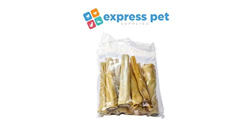 Express Pet Supplies 1 kg de 6 pulgadas de cola de vaca para perro hipoalergénico para masticar bajo olor como pizzle