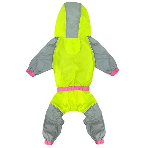 Feidaeu Chaqueta Impermeable Impermeable Chaqueta Reflectante Impermeable y Transpirable Monos de Seguridad Poncho Ropa para Perros