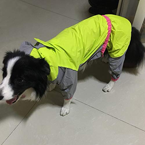 Feidaeu Chaqueta Impermeable Impermeable Chaqueta Reflectante Impermeable y Transpirable Monos de Seguridad Poncho Ropa para Perros