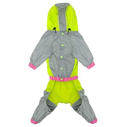 Feidaeu Chaqueta Impermeable Impermeable Chaqueta Reflectante Impermeable y Transpirable Monos de Seguridad Poncho Ropa para Perros