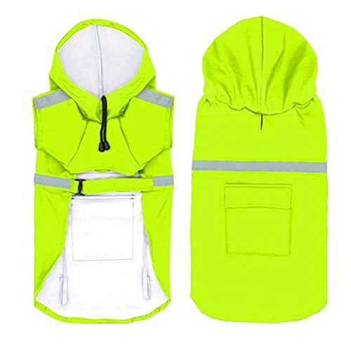 Feidaeu Chaqueta Impermeable para Mascotas Chaqueta Reflectante Ultraligera Impermeable, Transpirable y Duradera para Perros pequeños, medianos y Grandes