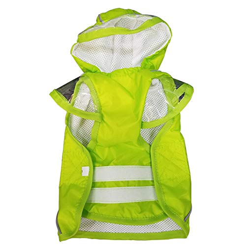 Feidaeu Chaquetas Impermeables para Mascotas, Ultra livianas, Impermeables, Resistentes al Viento, Transpirables y duraderas para Perros