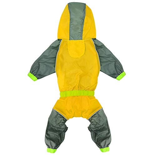 Feidaeu Impermeable para Mascotas Impermeable Impermeable Chaqueta de Seguridad Monos Poncho Ropa para Perros pequeños, medianos, Grandes