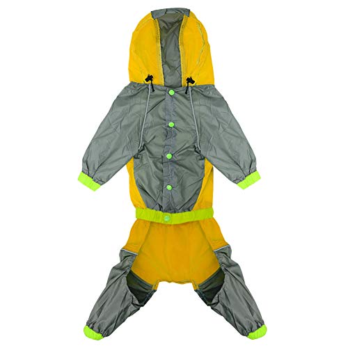 Feidaeu Impermeable para Mascotas Impermeable Impermeable Chaqueta de Seguridad Monos Poncho Ropa para Perros pequeños, medianos, Grandes