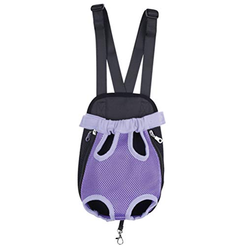 Feidaeu Mochila para Mascotas Soporte de Honda Delantera Tela de Malla Transpirable Cinco Agujeros Durable y Lavable Al Aire Libre Gato Puppy Dog Carrier Bag