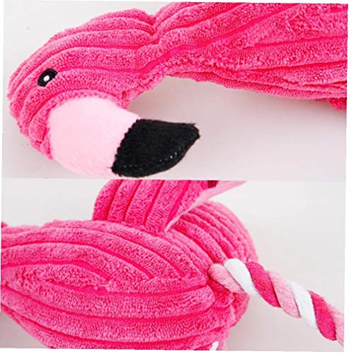 Felpa Squeak Flamencos Flamenco Mascotas Juguetes De Peluche Animal Peludo Suave Juguete De Felpa Juguetes Del Perro Rellenado Rojo Suave Screaming Flamenco Para Los Pequeños Perros Grandes De Sonido