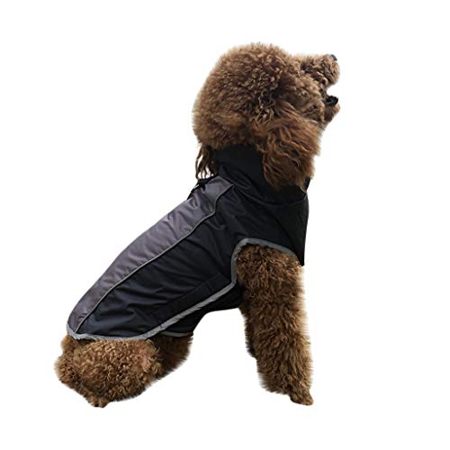 FELZ Otoño Invierno Mascota Perro Deporte al Aire Libre Impermeable a Prueba de frío Traje de esquí Chubasquero para Perros Medianos y Grandes Sudaderas Abrigo