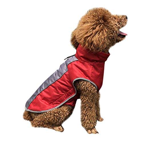 FELZ Otoño Invierno Mascota Perro Deporte al Aire Libre Impermeable a Prueba de frío Traje de esquí Chubasquero para Perros Medianos y Grandes Sudaderas Abrigo