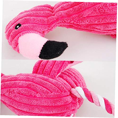 Flamenco Relleno Animal Peludo Suave Juguete De Felpa Juguetes Del Perro Rellenado Rojo Suave Screaming Flamenco Para Los Pequeños Perros Grandes De Sonido Perrito De Peluche De Juguete Squeak