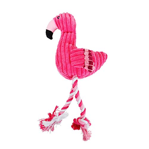 Flamenco Relleno Animal Peludo Suave Juguete De Felpa Juguetes Del Perro Rellenado Rojo Suave Screaming Flamenco Para Los Pequeños Perros Grandes De Sonido Perrito De Peluche De Juguete Squeak