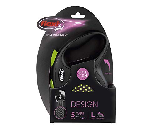 FLEXI Cinta Design L Tape 5 m, Negro/Verde