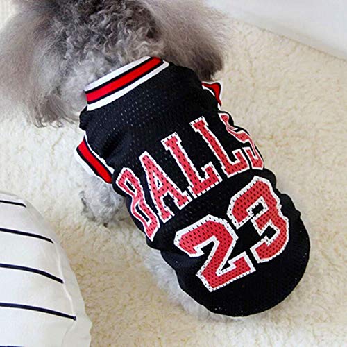 ForUUU Ropa Perros Pequeños, Camisas Perros Ropa Perros Verano Deporte Ropa de Perrito Traje Mascotas Perros Camiseta de Moda, Negro, Rojo (L, Rojo)