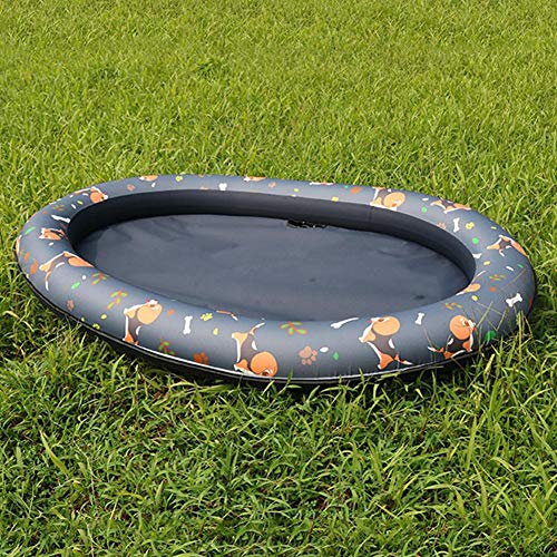 Foyar Dog – Piscina hinchable para perros, piscina, flotador, ovalado