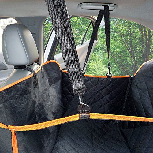 Fragralley Cubierta Asiento Coche Perro, Funda Profesional de Asiento para Mascotas, Manta Animal Coche Impermeable Antideslizante de Coche para automóvil, camión y SUV