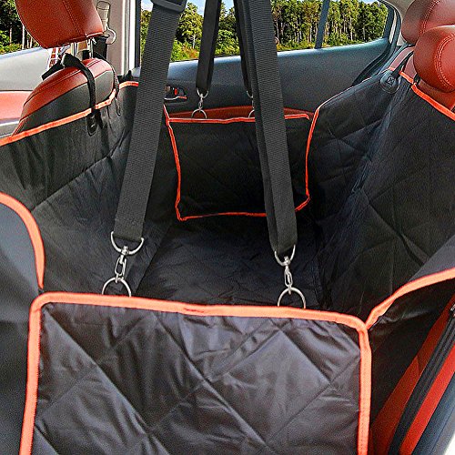 Fragralley Cubierta Asiento Coche Perro, Funda Profesional de Asiento para Mascotas, Manta Animal Coche Impermeable Antideslizante de Coche para automóvil, camión y SUV