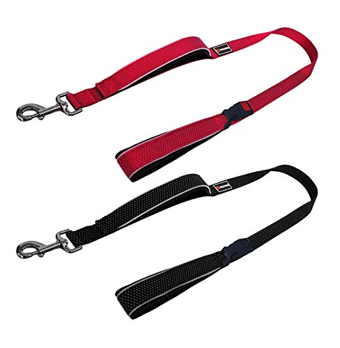 Freedog Laisse Extreme Neopreno Doble asa Rojo Negro