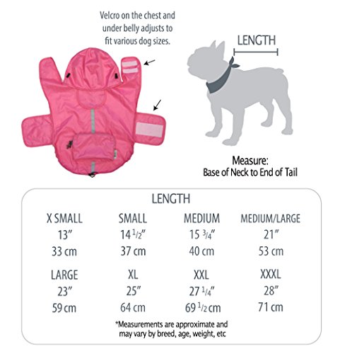 Frencie Mini Couture Impermeable para perro - Rosa