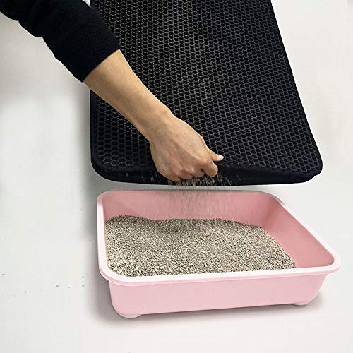 gengxinxin Alfombrilla para Gatos Resistente Al Agua Colchonetas para Cama para Gatos De Doble Capa Cama para Gatos Capa Inferior Piso Y Alfombra Premium_40x55cm Arena para Gatos