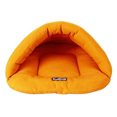 GETS Cama para Gatos de Interior o Perros pequeños, Cachorro, Gatito, Conejo, Cueva de Gato trangular, cálido y cómodo Saco de Dormir para Gato.