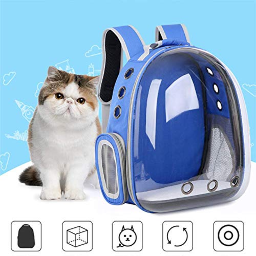 GLEYDY Tejido Oxford Impermeable y Transpirable Mochila Plegable para Perros Gatos Transporte para Perro Bolso Transportín Viaje con Correa Relleno Ajustable Transpirable,06