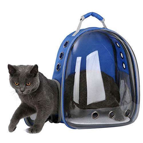 GLEYDY Tejido Oxford Impermeable y Transpirable Mochila Plegable para Perros Gatos Transporte para Perro Bolso Transportín Viaje con Correa Relleno Ajustable Transpirable,06