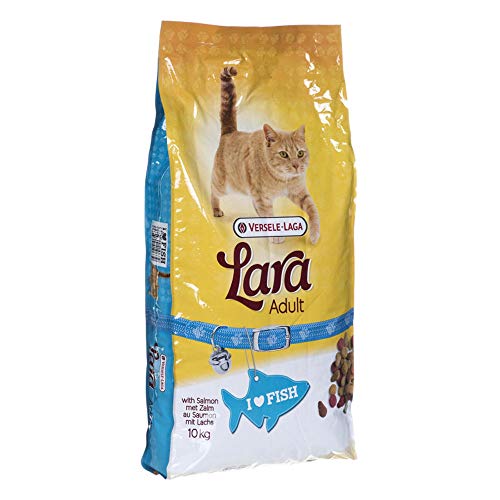 Global Pienso para Gatos 10 kgs | Comida para Gatos Lara con salmón | Alimento seco para Gatos