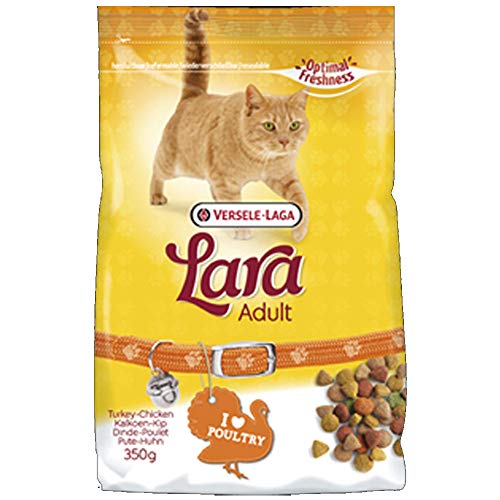 Global Pienso para Gatos 350 grs | Comida para Gatos Lara con Pavo | Alimento seco para Gatos