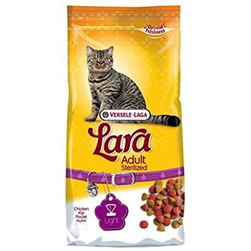 Global Pienso para Gatos esterilizados 10 kgs | Comida para Gatos Lara con Pato y Pollo | Alimento seco para Gatos castrados o esterilizados