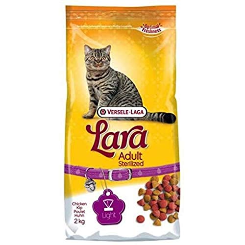 Global Pienso para Gatos esterilizados 2 kgs | Comida para Gatos Lara con Pato y Pollo | Alimento seco para Gatos castrados o esterilizados