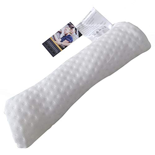 Glomixs - Funda para almohada (espuma viscoelástica, alta densidad, con borde lavable para la parte superior de la cabeza, para la zona de la pierna, la zona de la rodilla)