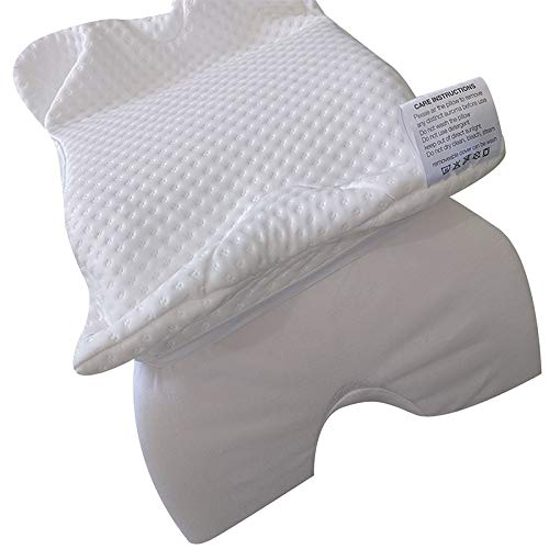 Glomixs - Funda para almohada (espuma viscoelástica, alta densidad, con borde lavable para la parte superior de la cabeza, para la zona de la pierna, la zona de la rodilla)