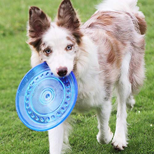 GOUSHENG Frisbees Perros Juguetes Juego De Perros, Disco Volador Blando, Juguete para Masticar Fuerte Y Limpio Adecuado para Perros Pequeños, Medianos O Grandes. Entrenamiento Al Aire Libre