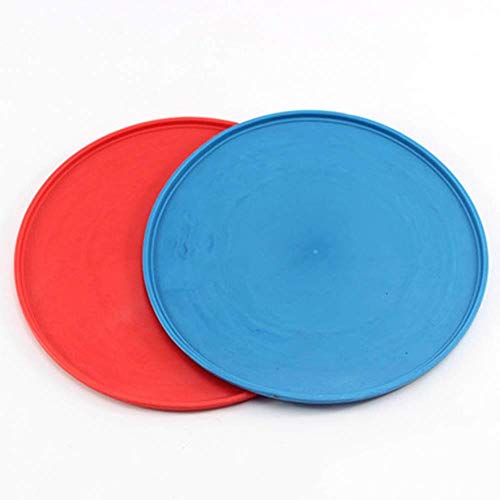 GOUSHENG Frisbees Perros Juguetes Juguete para Perros Voladores De 2 Piezas para Perros, Juguete para Mascotas Blando con Discos Voladores Disco De Vuelo Diente Resistente Al Aire Libre Entrenamiento