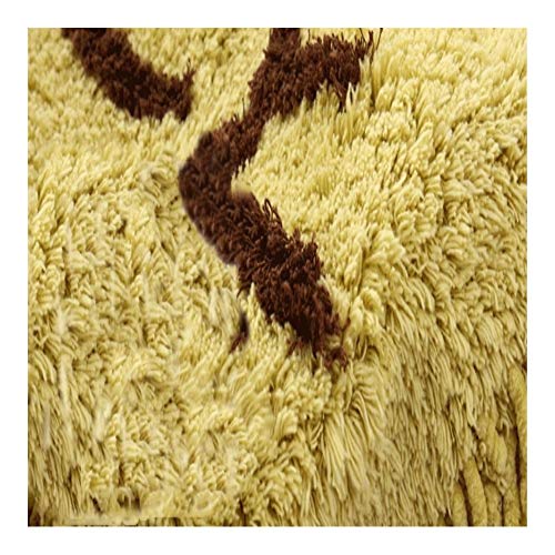 Gu3Je Microfibra Chenilla Alfombra Antideslizante Alfombra De Baño (Color : Brown, Size : 45x120cm)