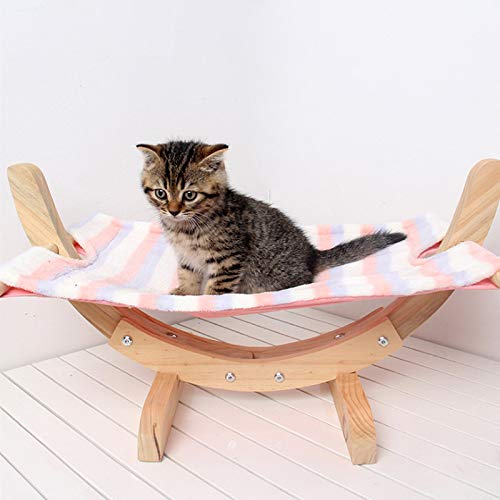 Guajave - Cama Hamaca para Gato, Transpirable, de Madera, para Dormir, Suave, cómoda, Suministros para Mascotas