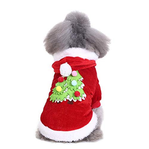 Handfly Pijamas para Perros Mono Ropa para Navidad Perrito Abrigo de Invierno Abrigo para Mascotas Ropa para Perros pequeños, Gatos