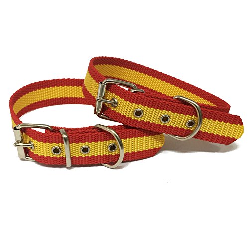 Happyzoo Collar Bandera de España 35 cm para Perro