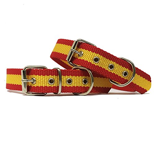 Happyzoo Collar Bandera de España 35 cm para Perro