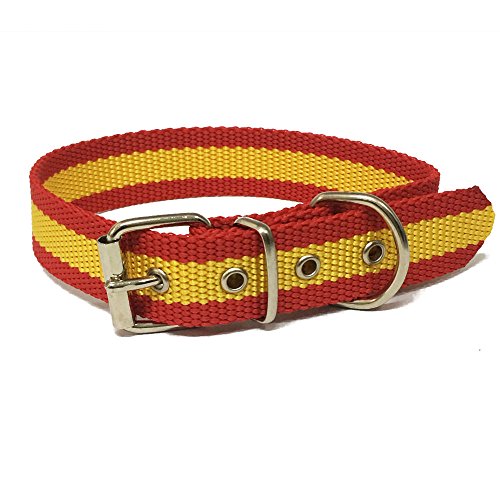 Happyzoo Collar Bandera de España 35 cm para Perro