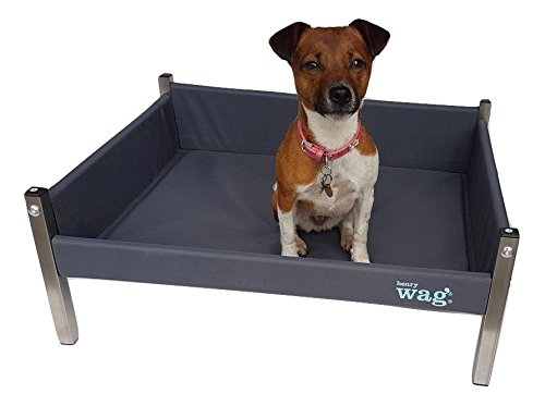 Henry Wag - Cama elevada para perro (tamaño grande, 86 x 72 x 30 cm)