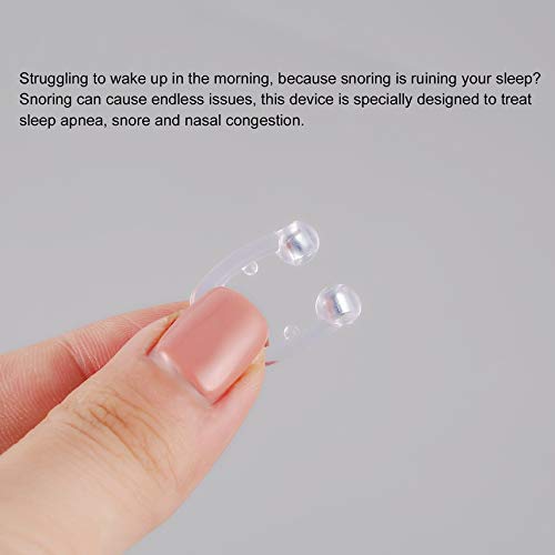 HibiscusElla Portable Soft Health Silicone Anti Snoring Relieve Nasal Congestion Snoring Devices Ventilation Anti-snoring Nose Clip