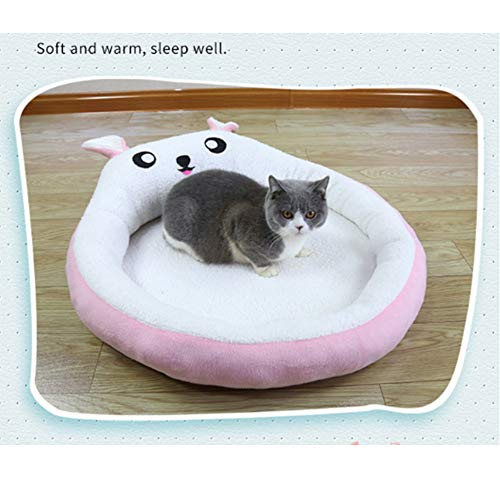 HIMA PETTR Peluche Cama para Mascotas Warm Animal Nido,con Cálido Desmontable Lavable Lavable para Cat Casetas para Perros,Gris,S:36 * 46 * 24cm